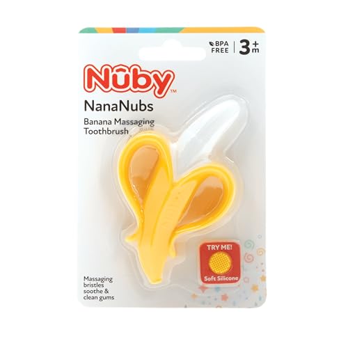 Nuby Banana Silicone Baby Toothbrushes, 160 Pack