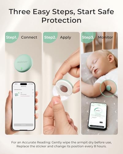 Momcozy Wearable Baby Temperature Monitor