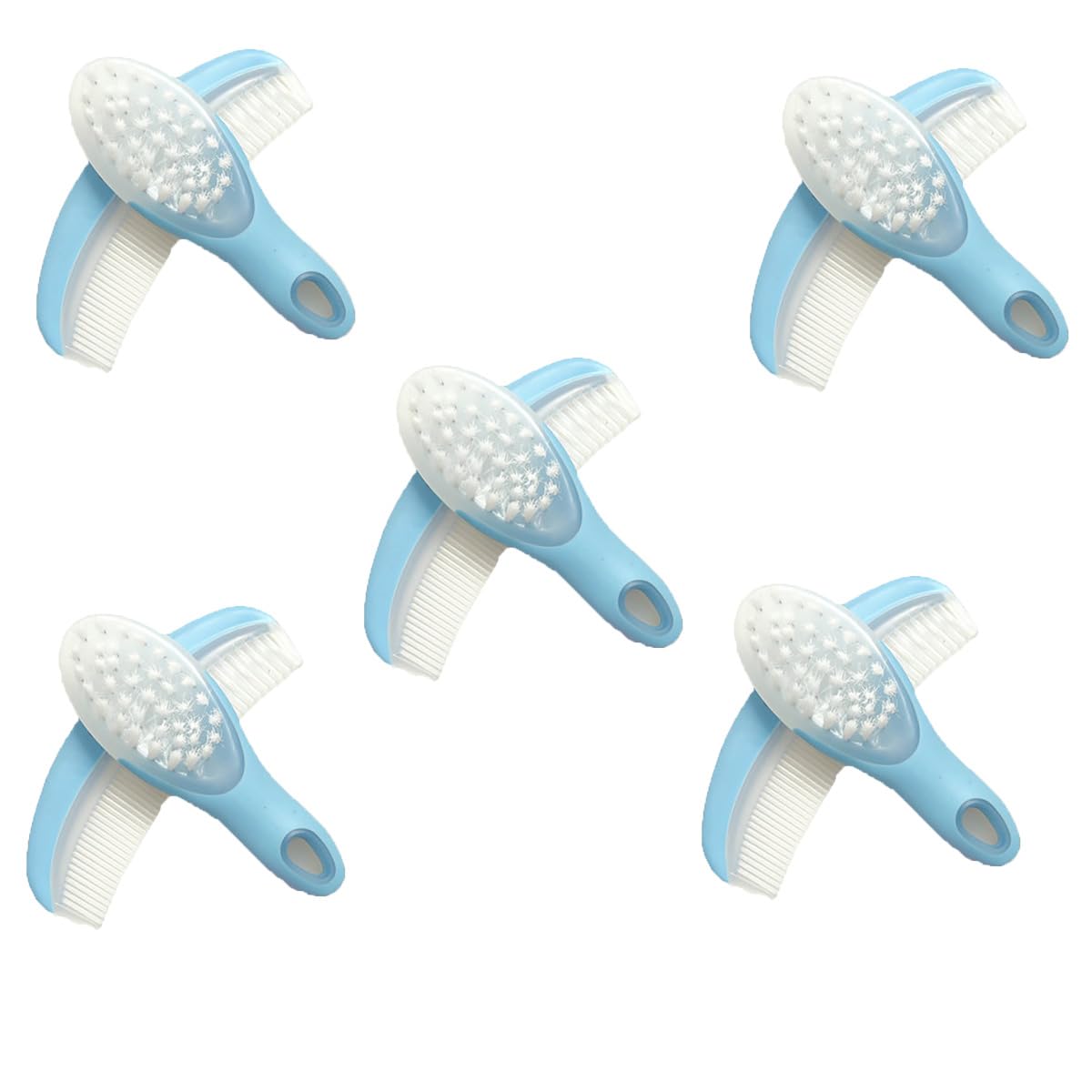 Five-Piece Baby Hair Brush and Comb Set