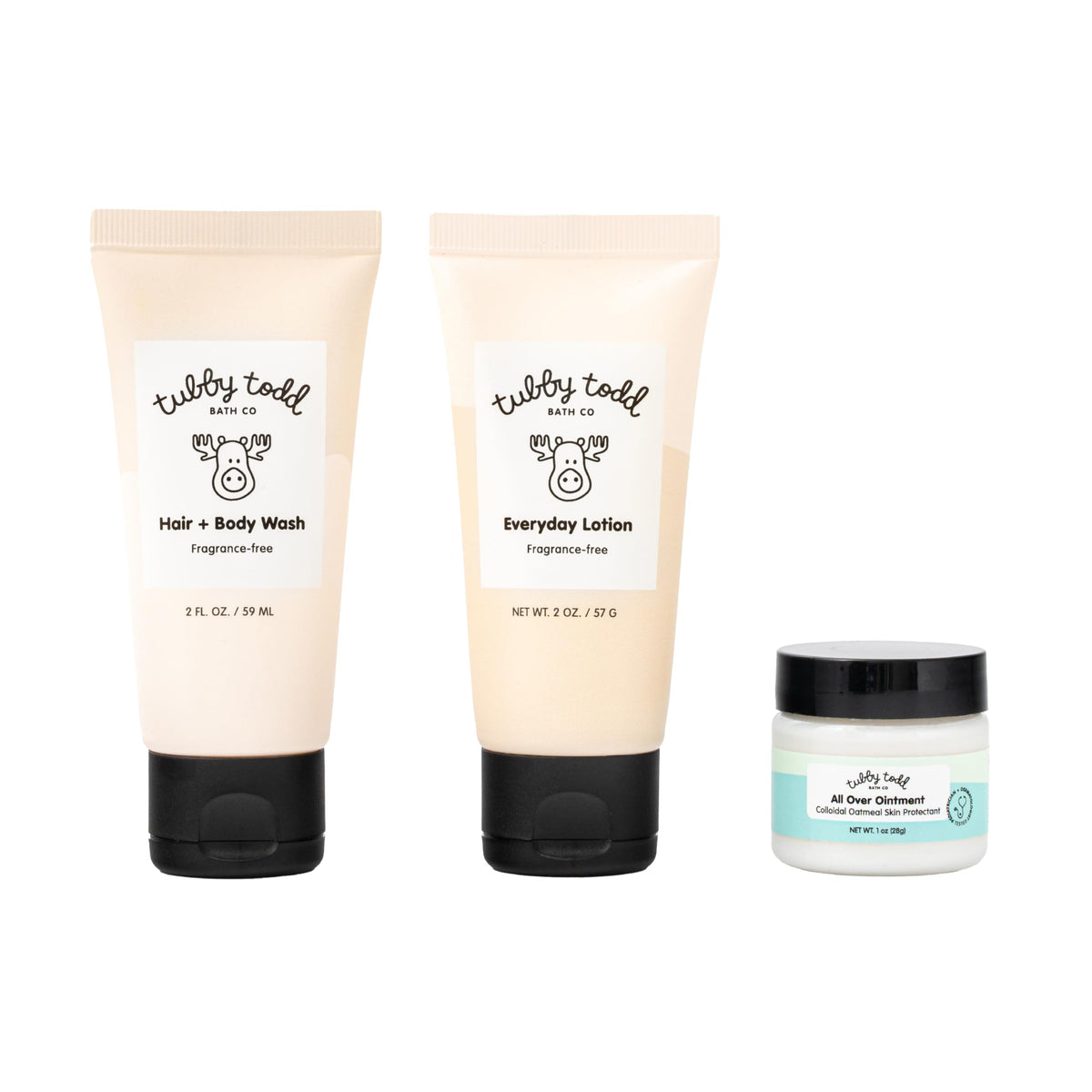 Tubby Todd 3-Step Baby Bath and Skincare Set