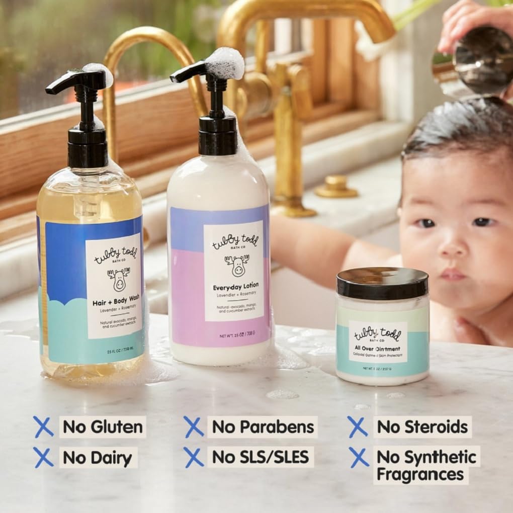Tubby Todd 3-Step Baby Bath and Skincare Set