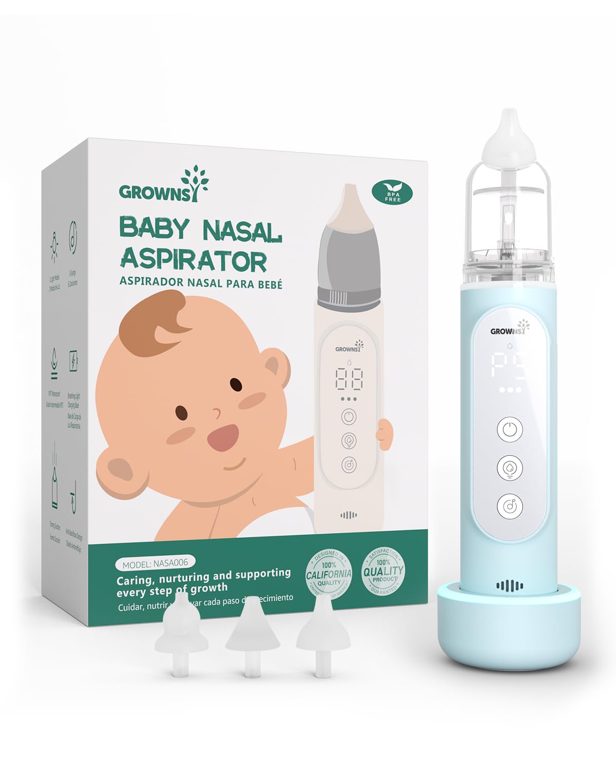Grownsy Waterproof Electric Nasal Aspirator
