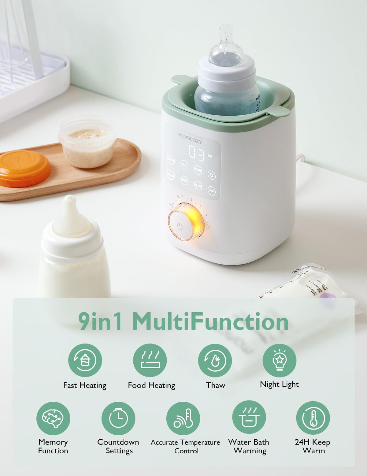 Momcozy Bottle Warmer and Sterilizer Set