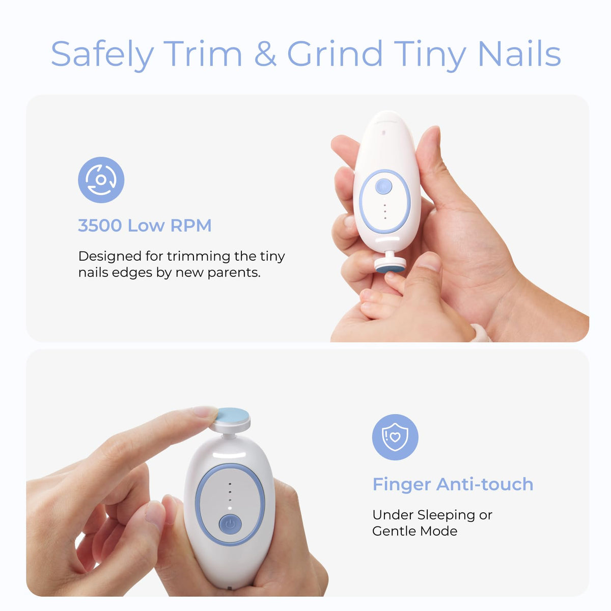 Momcozy Rechargeable Electric Baby Nail File