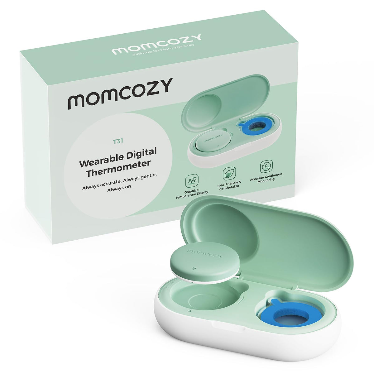 Momcozy Wearable Baby Temperature Monitor