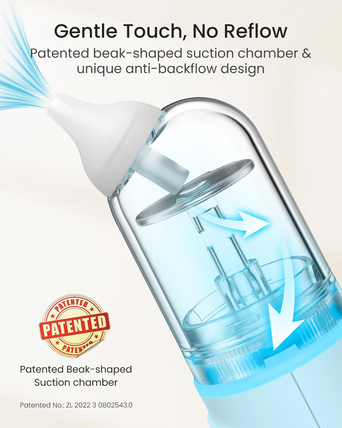 Grownsy Waterproof Electric Nasal Aspirator