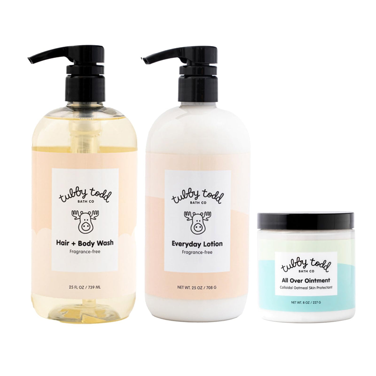 Tubby Todd 3-Step Baby Bath and Skincare Set