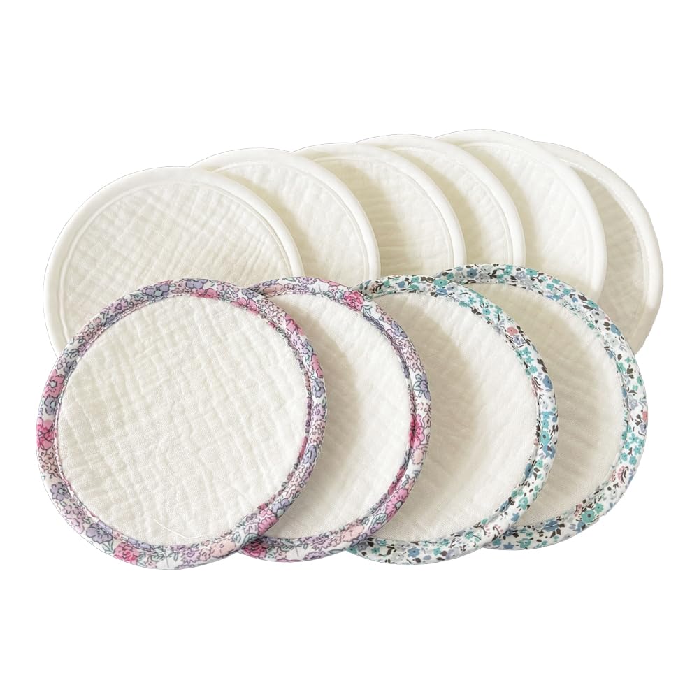 Reusable Cotton Nursing Pads, 10 Pieces