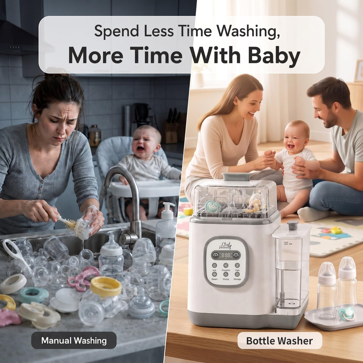 Chefhandy Bottle Washer, Sterilizer and Dryer