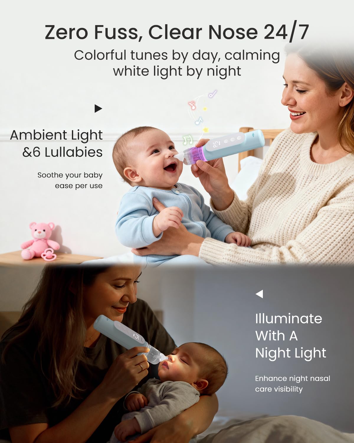 Grownsy Waterproof Electric Nasal Aspirator