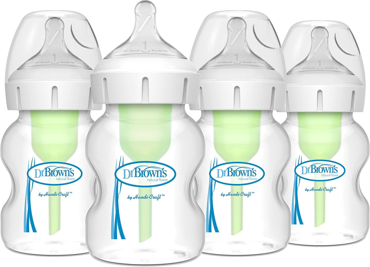 Dr. Brown’s Wide-Neck Anti-Colic Baby Bottles