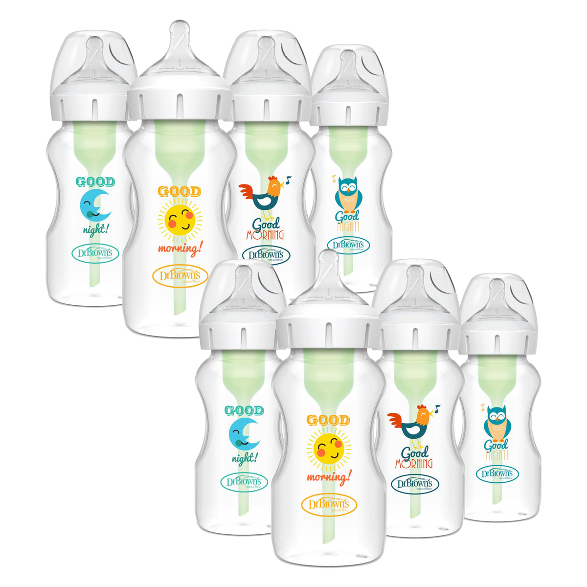Dr. Brown’s Wide-Neck Anti-Colic Baby Bottles