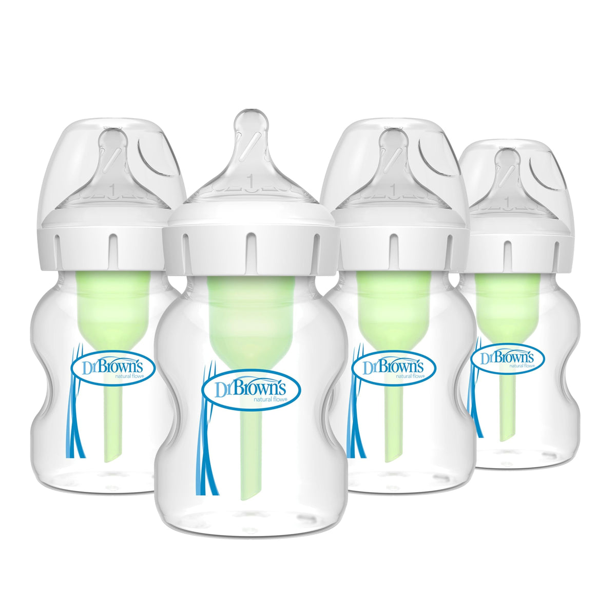 Dr. Brown’s Wide-Neck Anti-Colic Baby Bottles