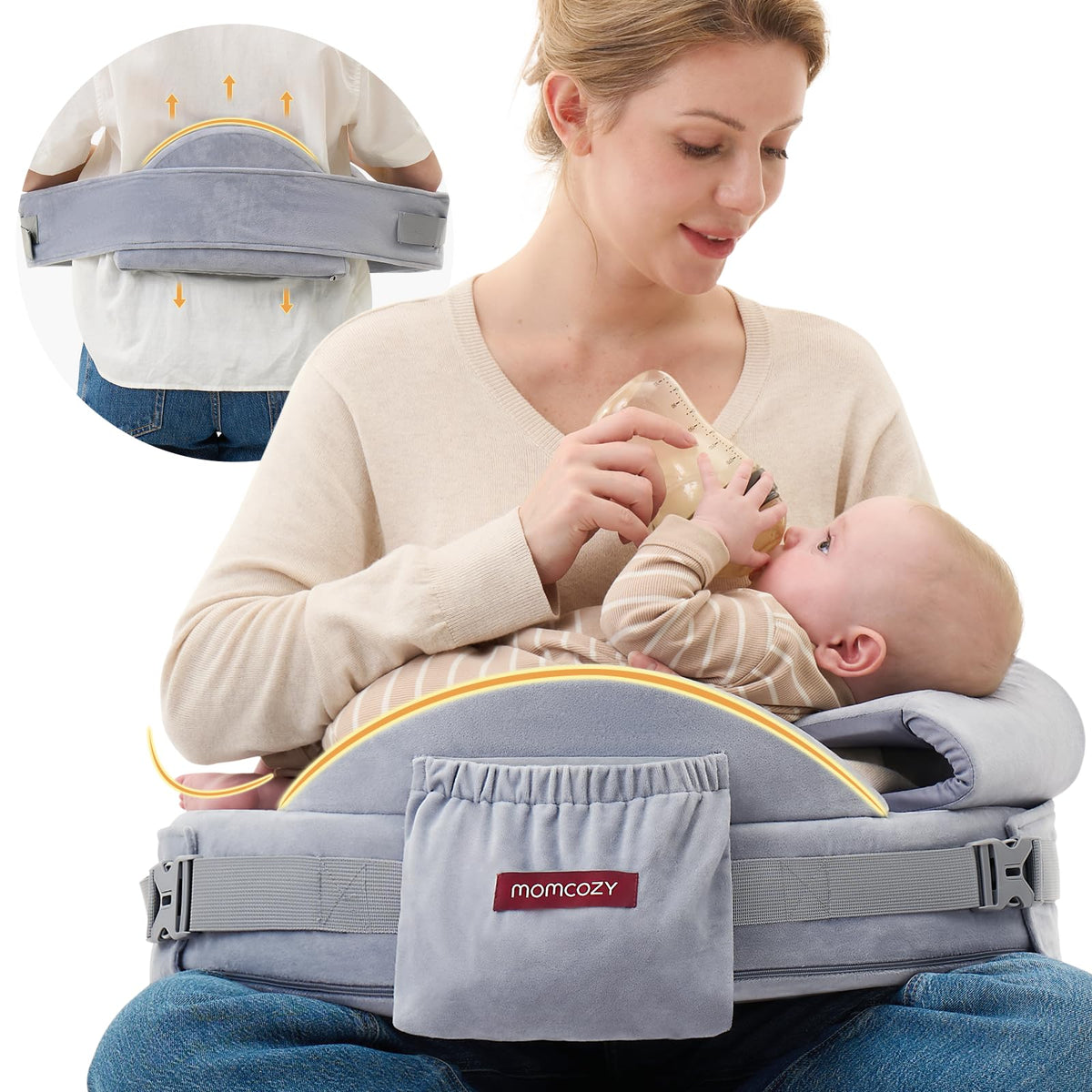 Momcozy Memory Foam Nursing Pillow