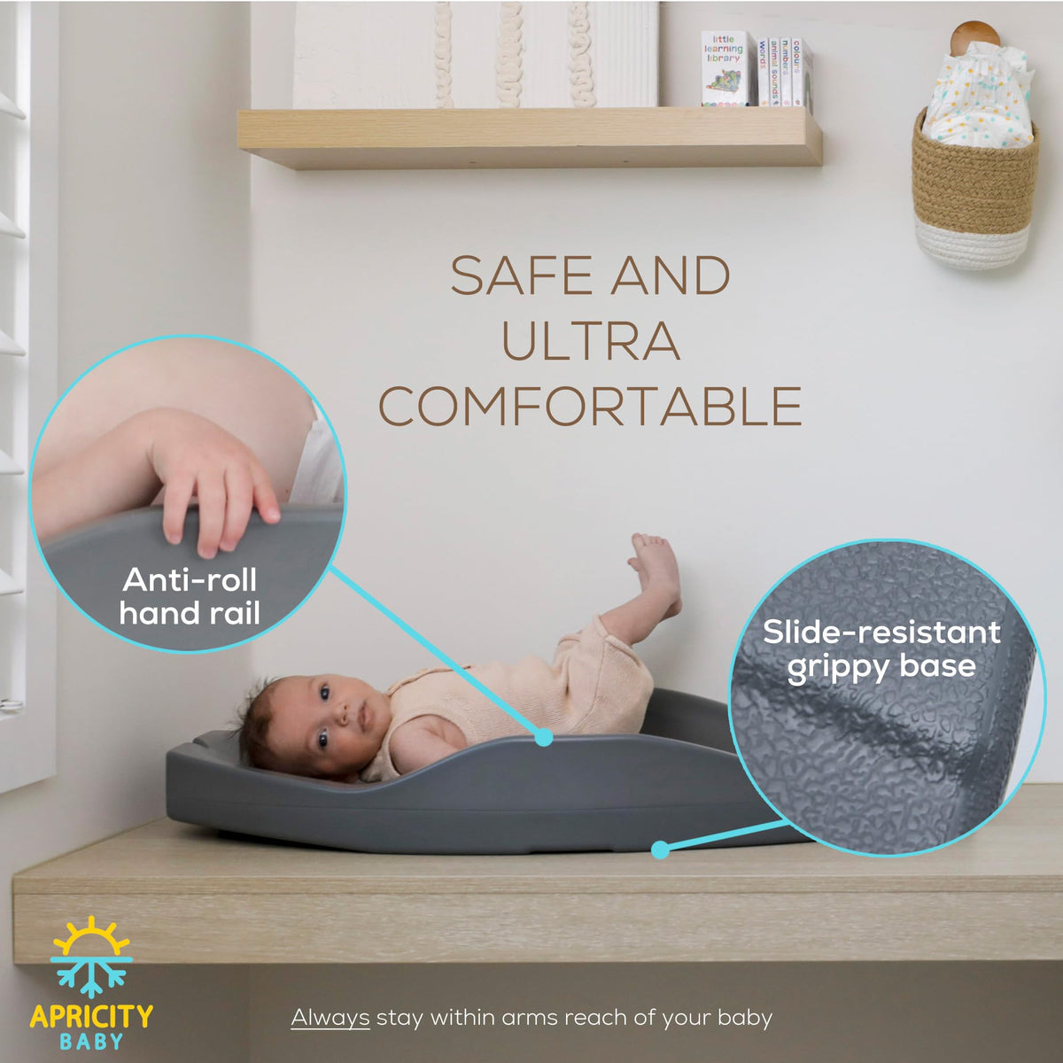 Apricity Wipe-Clean Baby Changing Pad