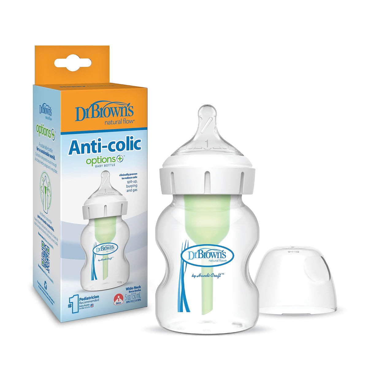 Dr. Brown’s Wide-Neck Anti-Colic Baby Bottles