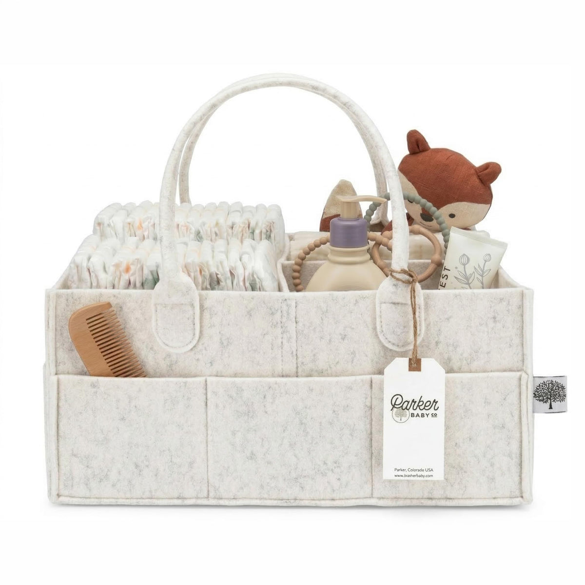 Parker Baby Felt Diaper Caddy