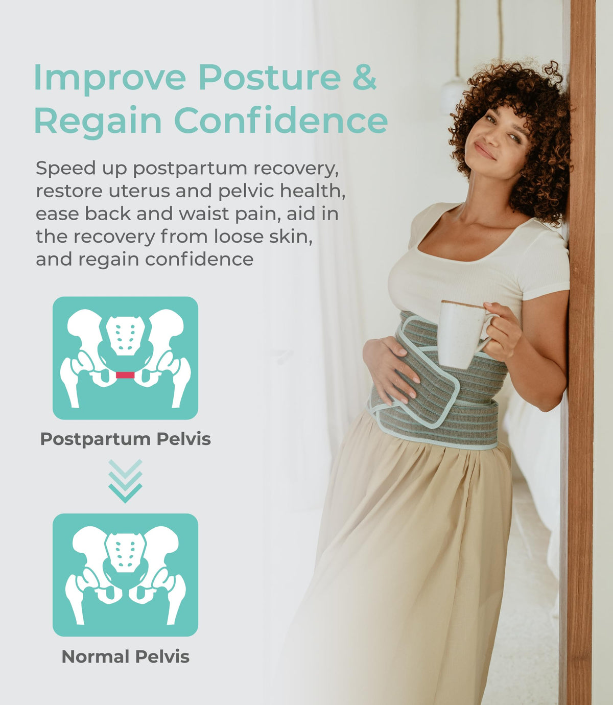 MOOIMOM 2-in-1 Maternity Support Belt