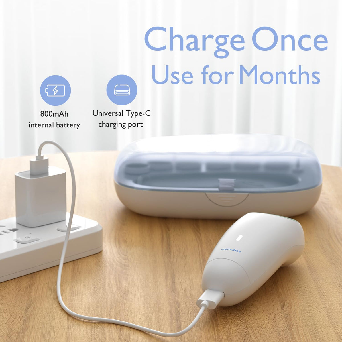 Momcozy Rechargeable Electric Baby Nail File