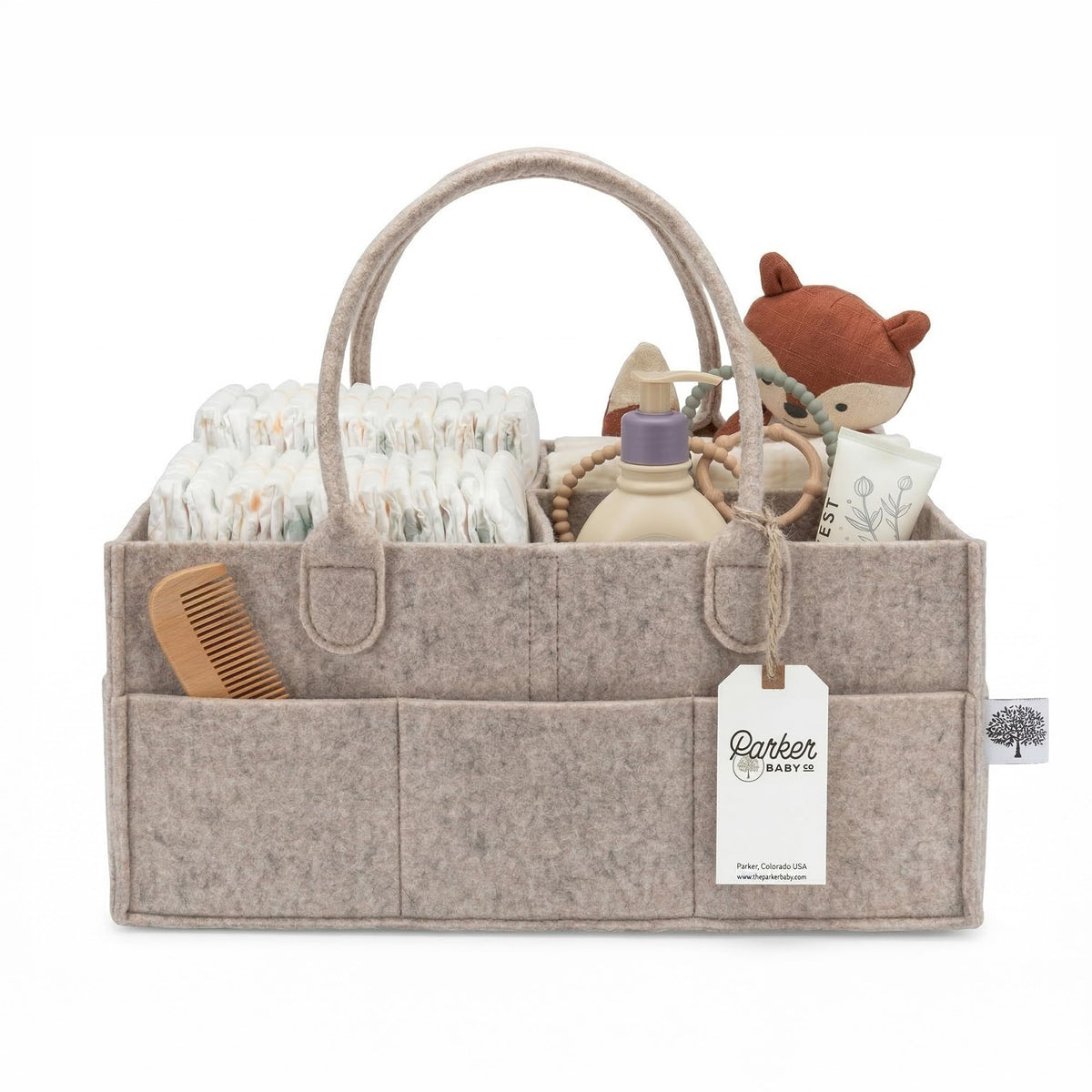 Parker Baby Felt Diaper Caddy