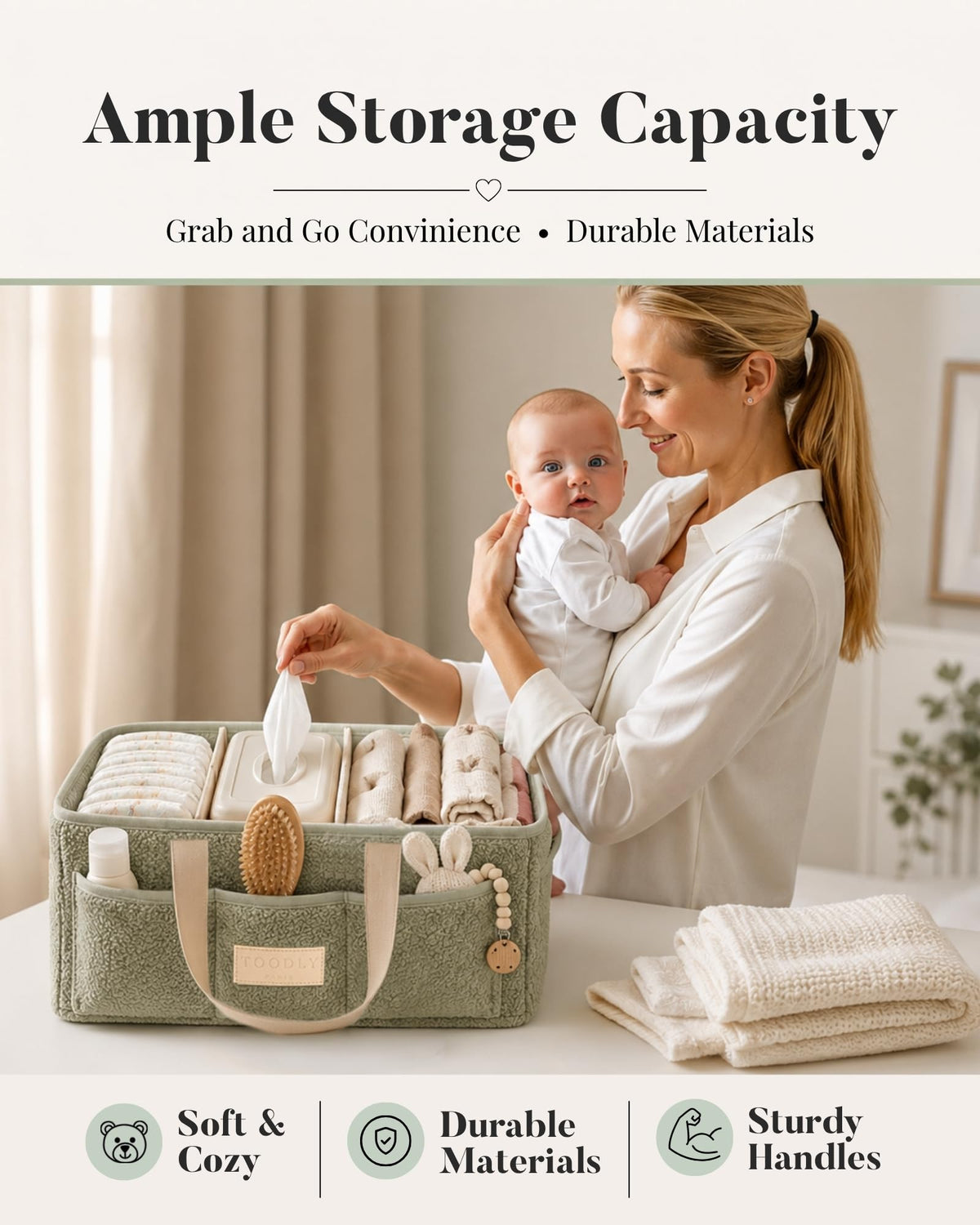 Toodly Diaper Caddy with Changing Pad