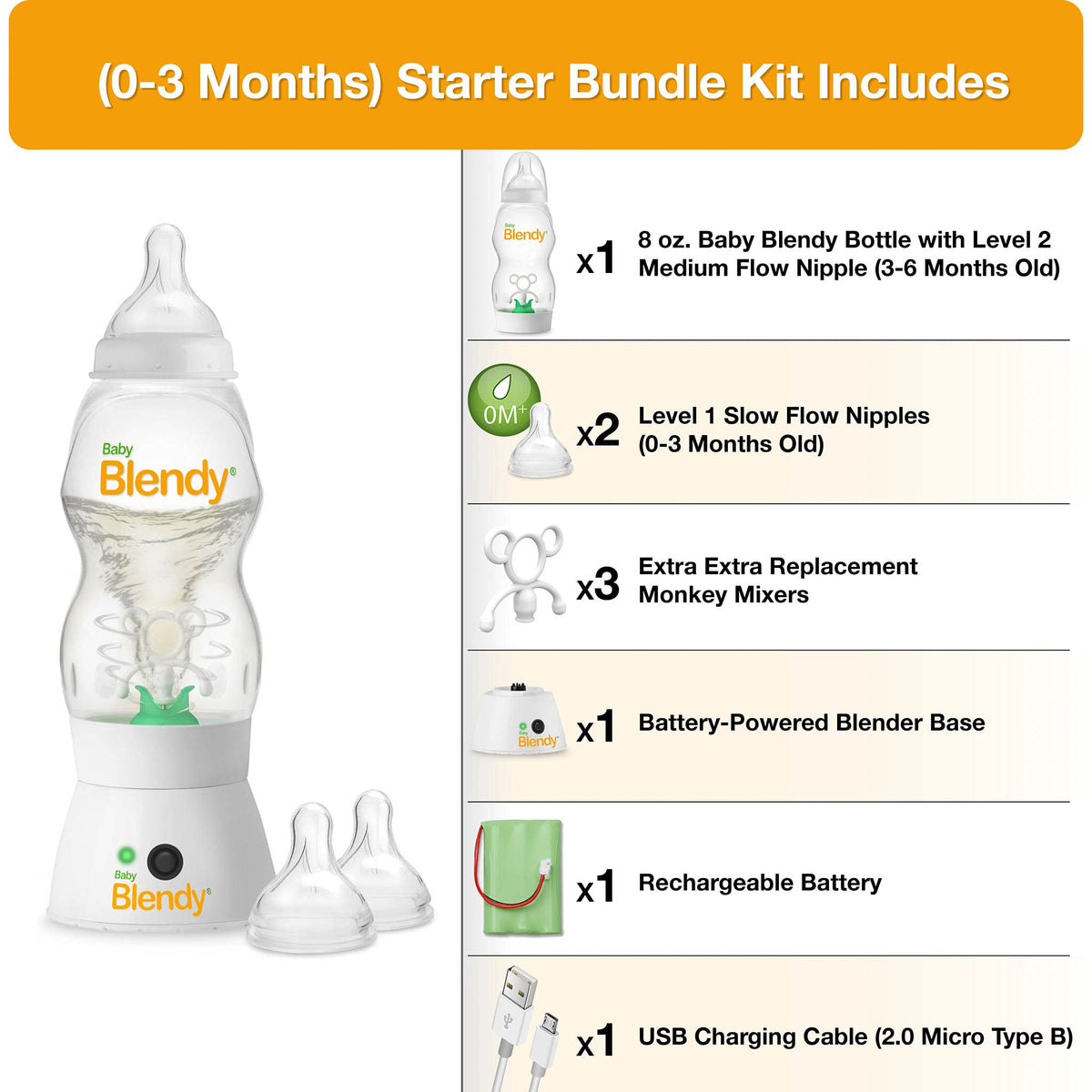Baby Blendy Anti-Colic Mixer Baby Bottle
