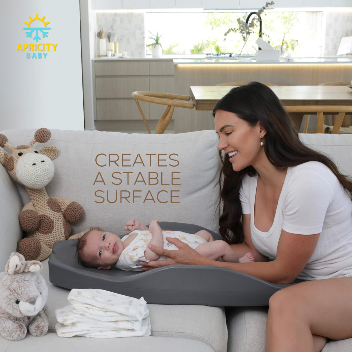 Apricity Wipe-Clean Baby Changing Pad