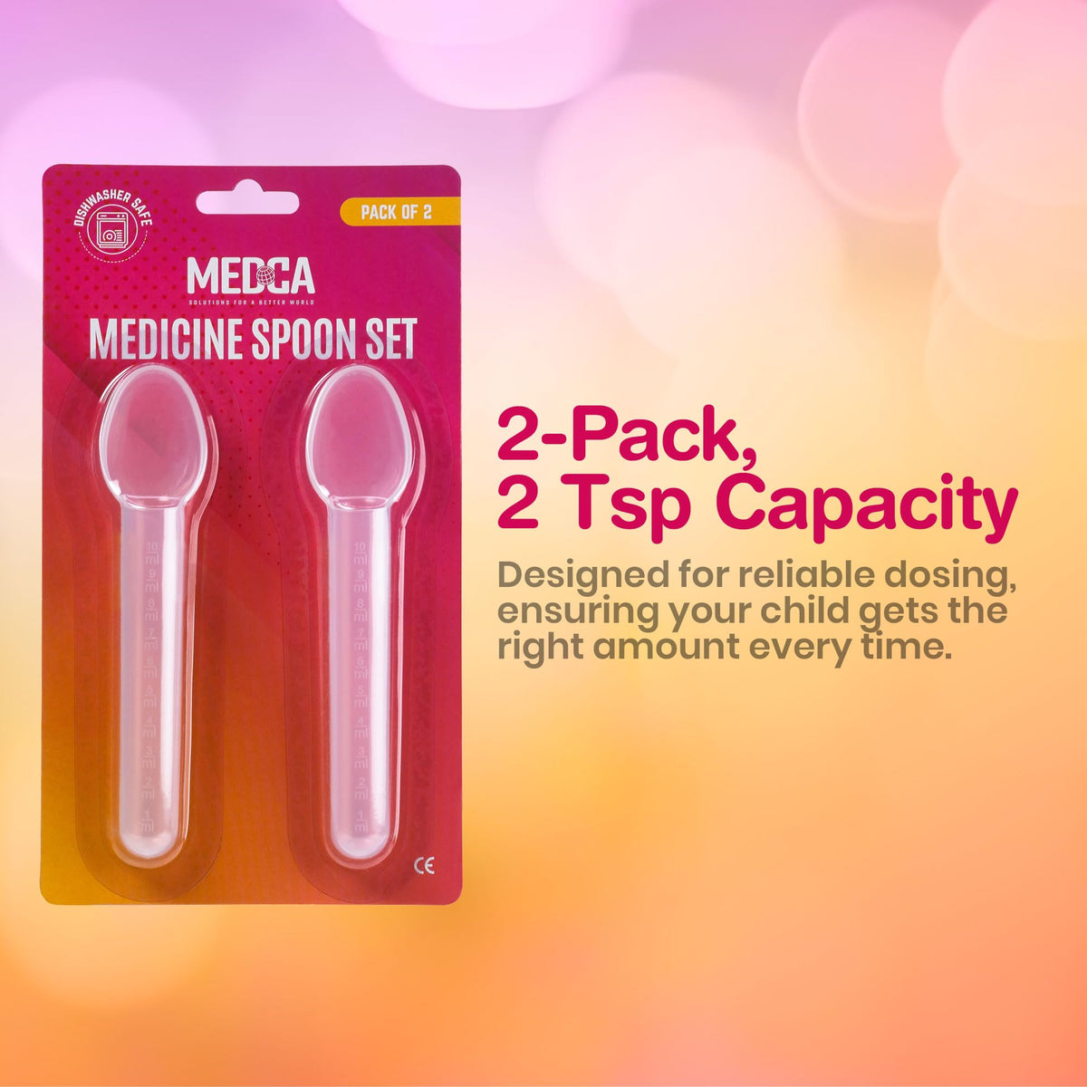 Calibrated 10 mL Medicine Spoons, 200 Pack