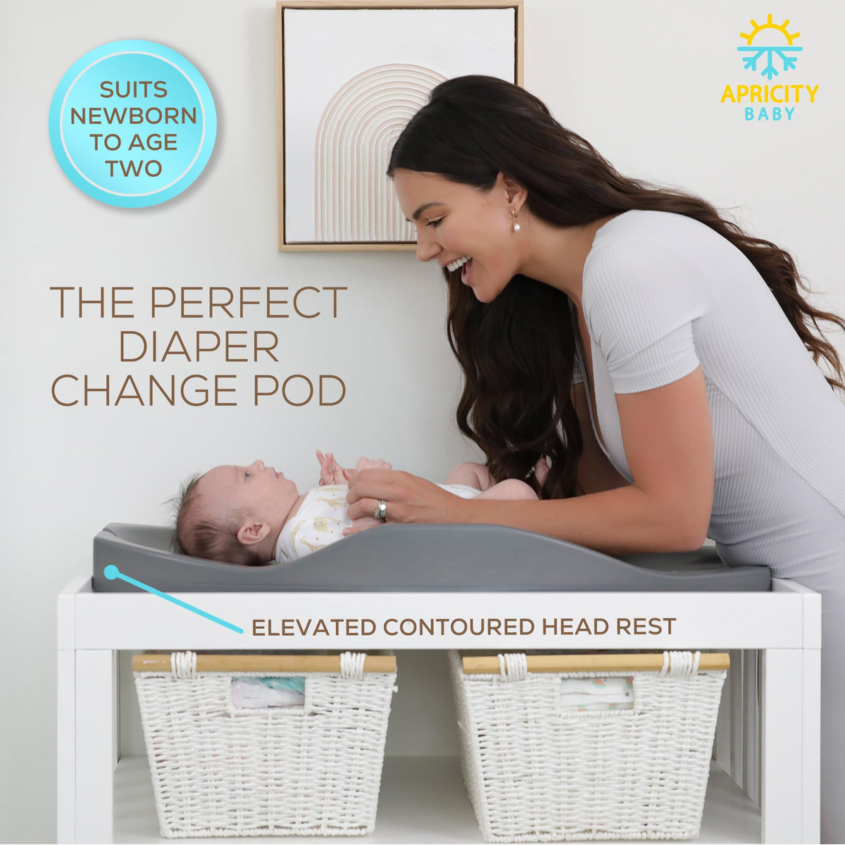 Apricity Wipe-Clean Baby Changing Pad