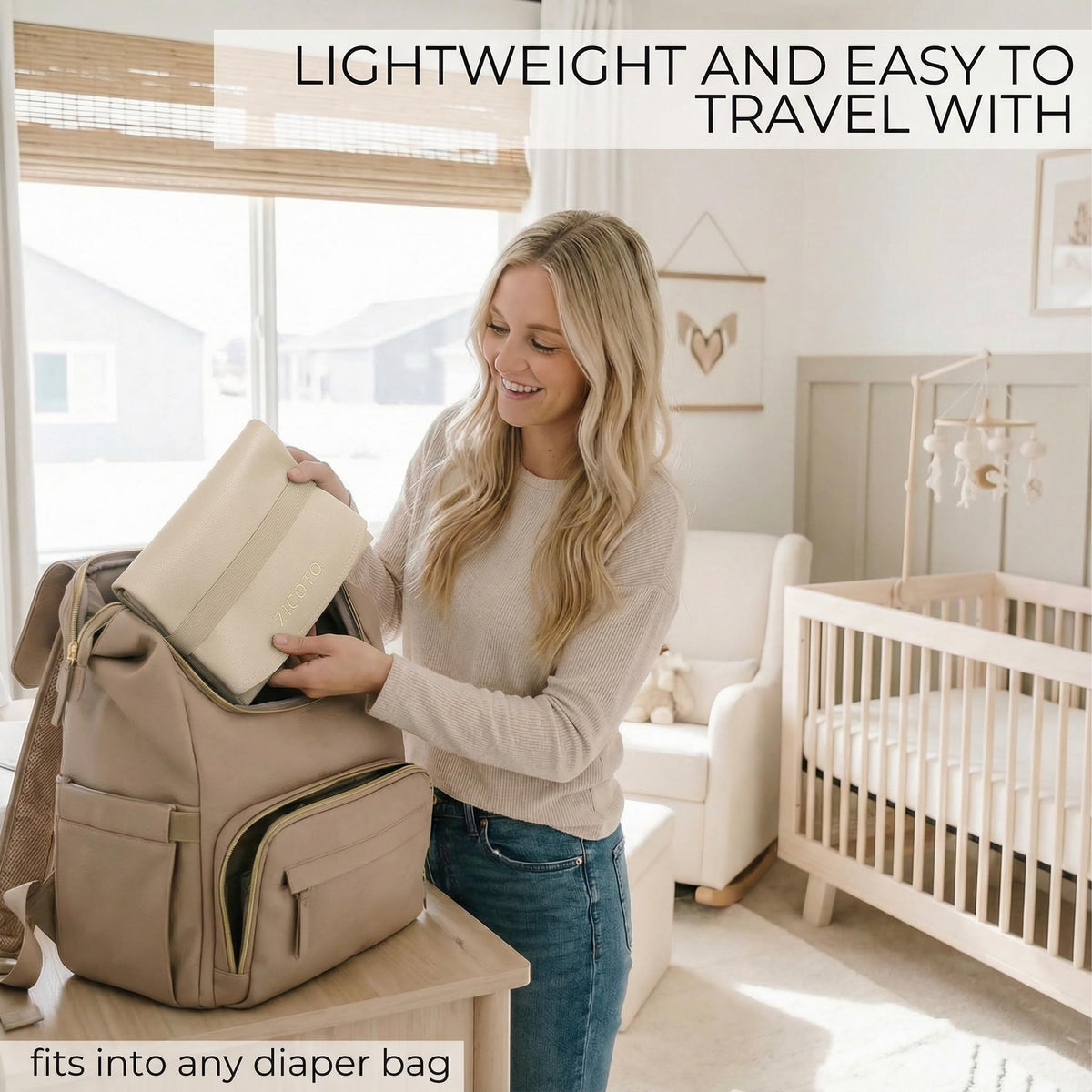 ZICOTO Portable Waterproof Diaper Changing Mat