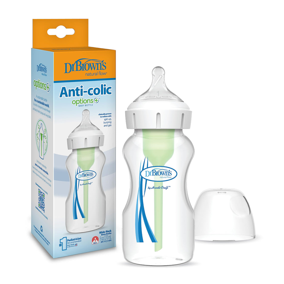 Dr. Brown’s Wide-Neck Anti-Colic Baby Bottles