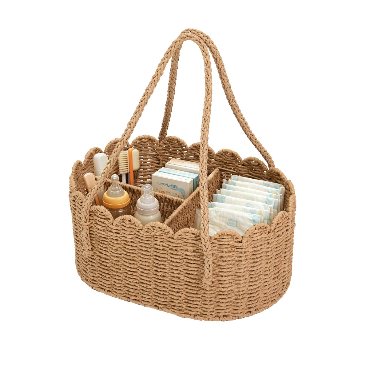 Wicker Diaper Caddy