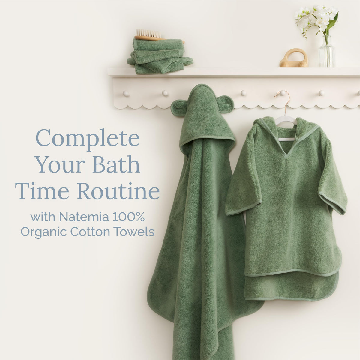 Natemia Wooden Baby Hair Brush Range