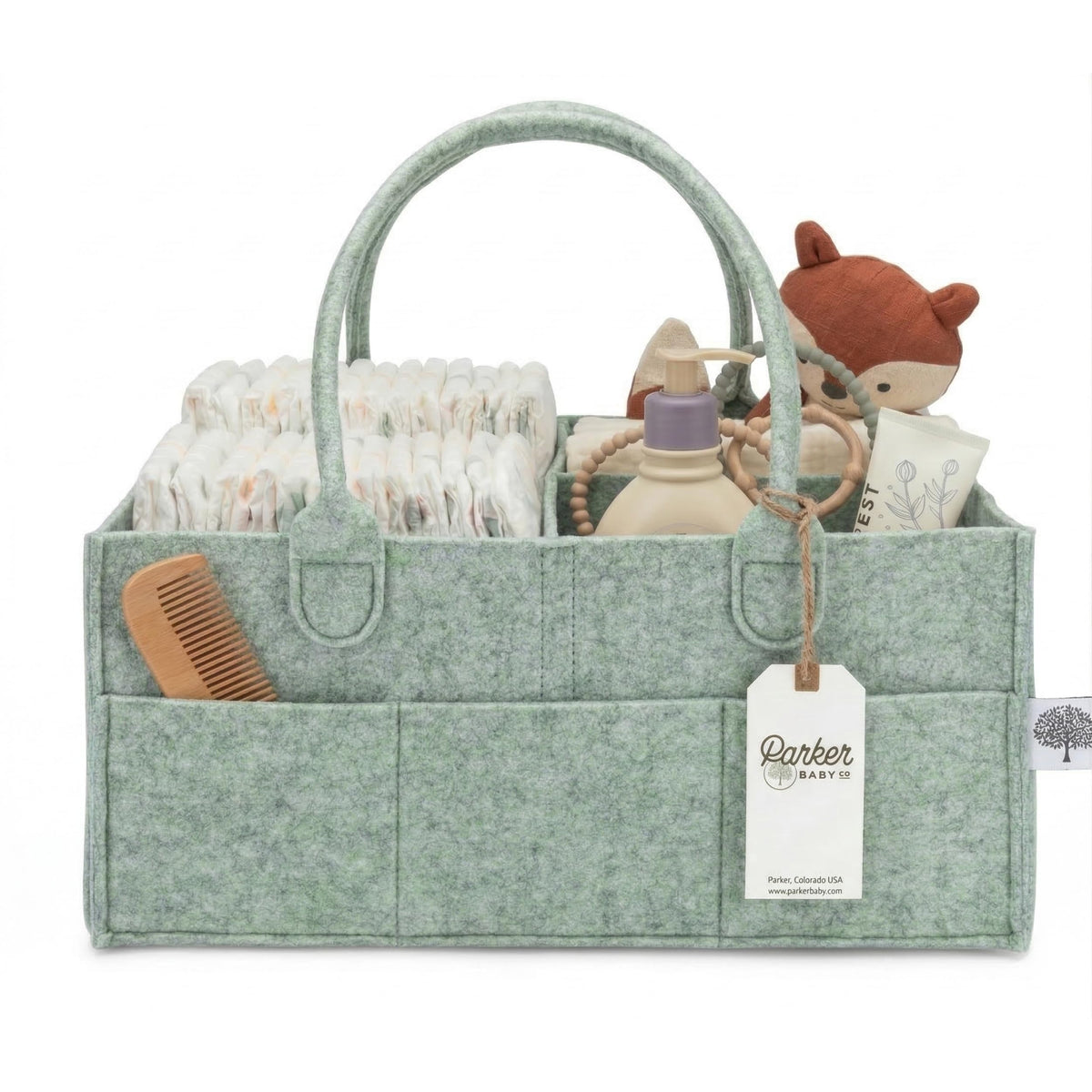Parker Baby Felt Diaper Caddy