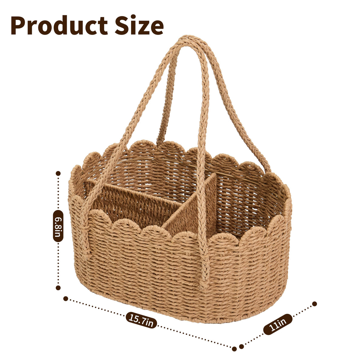 Wicker Diaper Caddy