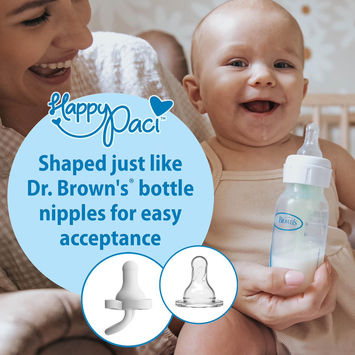 Dr. Brown’s HappyPaci Silicone Pacifiers