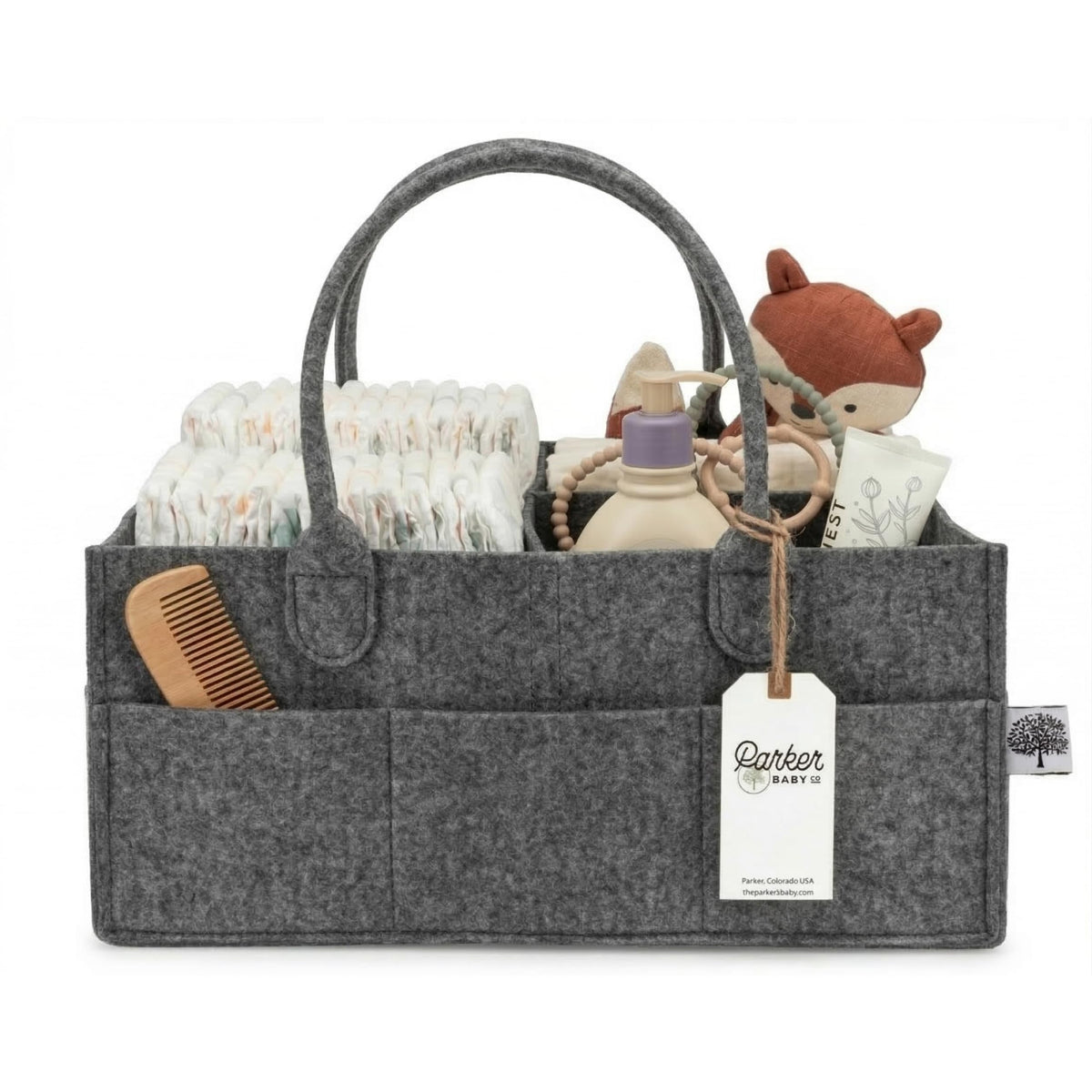 Parker Baby Felt Diaper Caddy