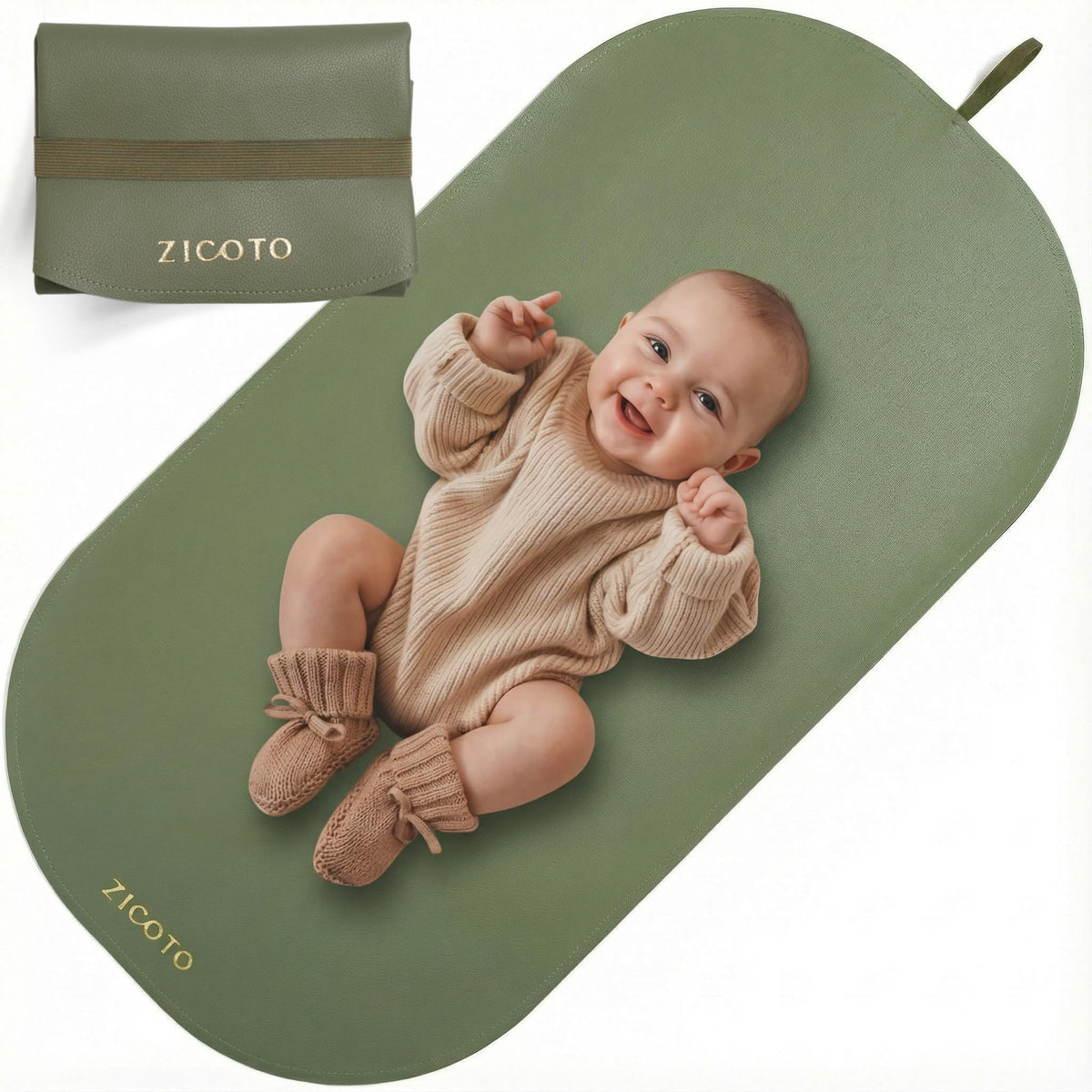 ZICOTO Portable Waterproof Diaper Changing Mat