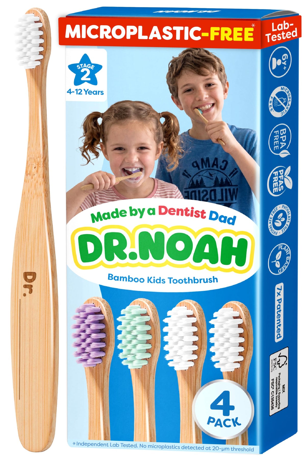 Dr. Noah Bamboo Baby Toothbrush