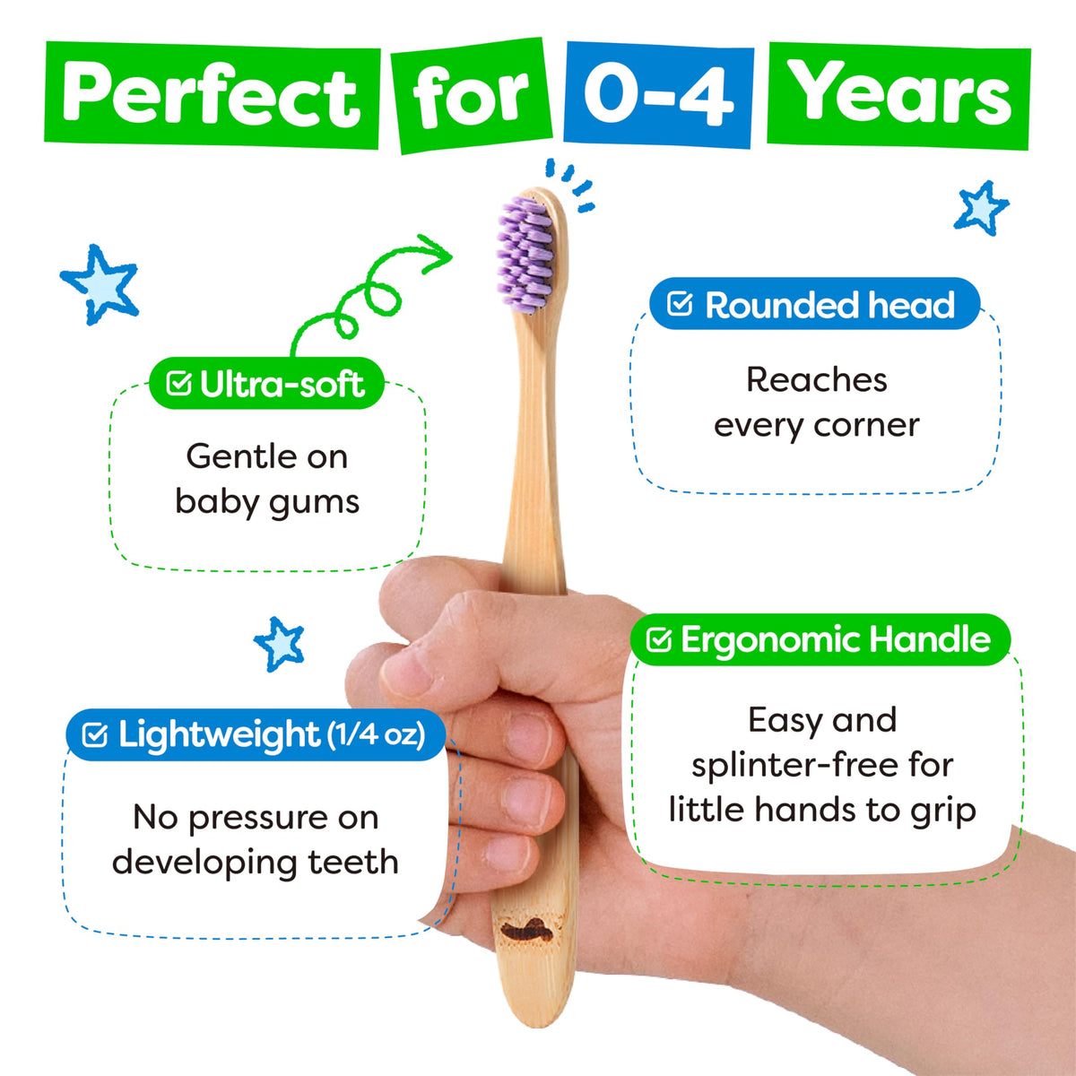 Dr. Noah Bamboo Baby Toothbrush