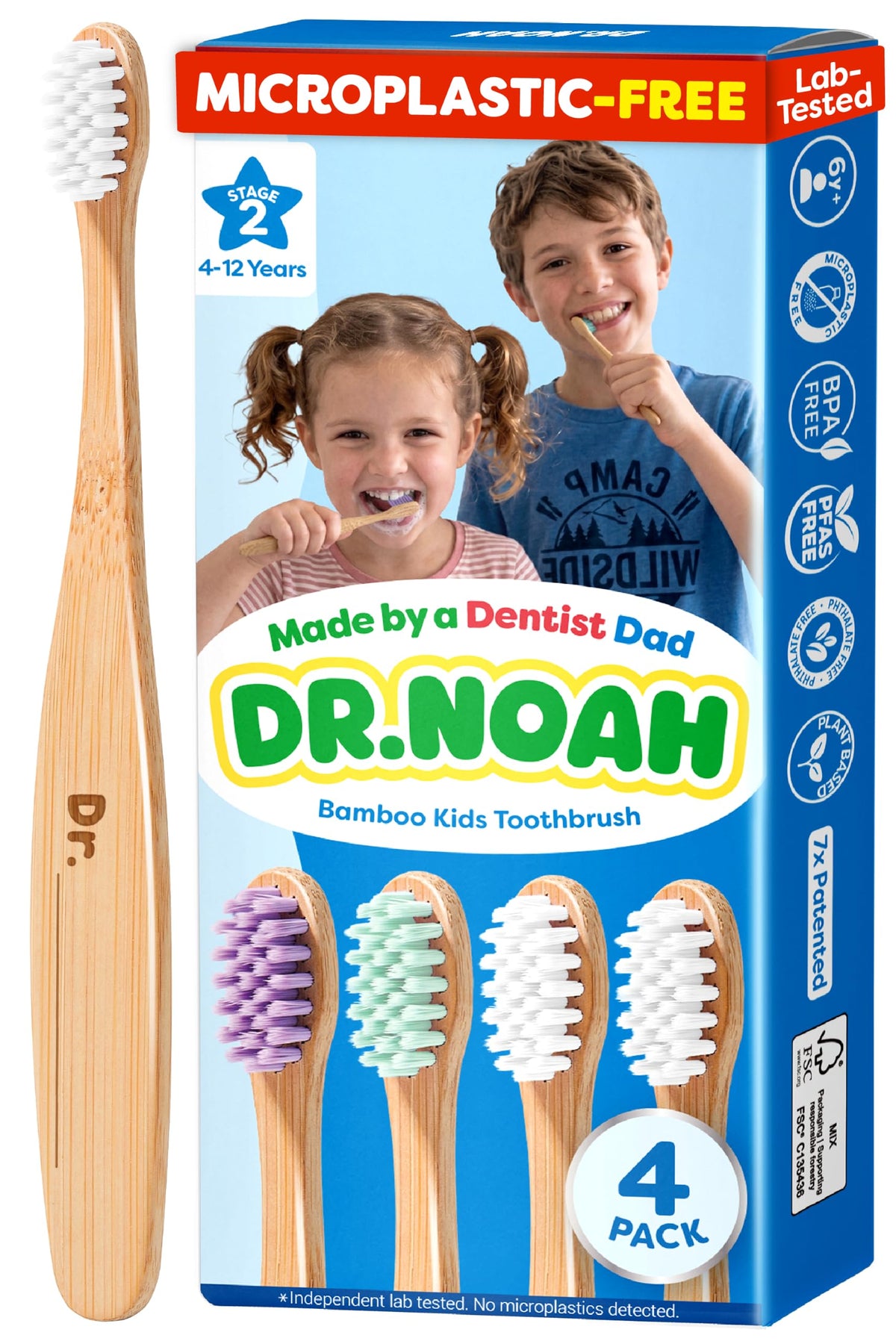 Dr. Noah Bamboo Baby Toothbrush