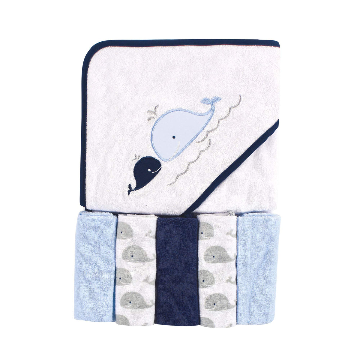 Luvable Friends Hooded Towel and Washcloth Set