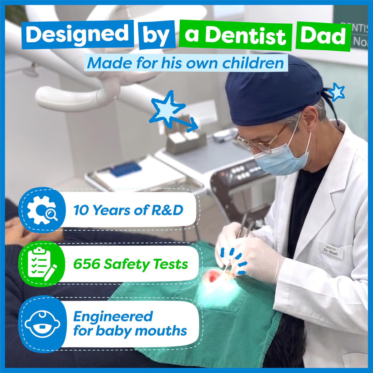 Dr. Noah Bamboo Baby Toothbrush