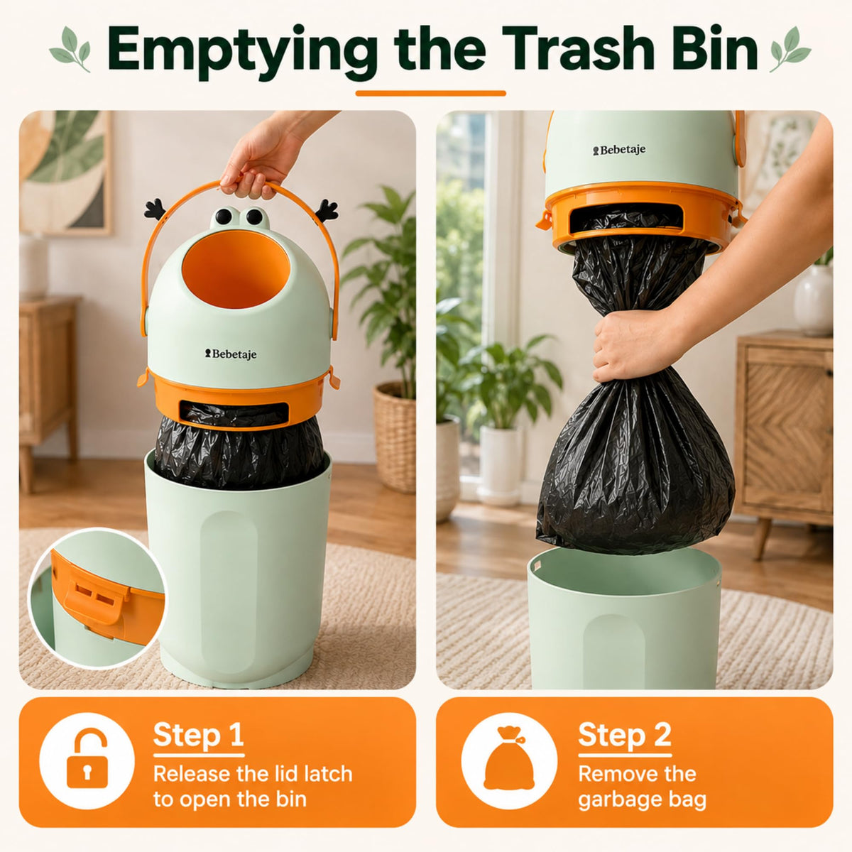 Bebetaje PBell Odor-Control Diaper Pail