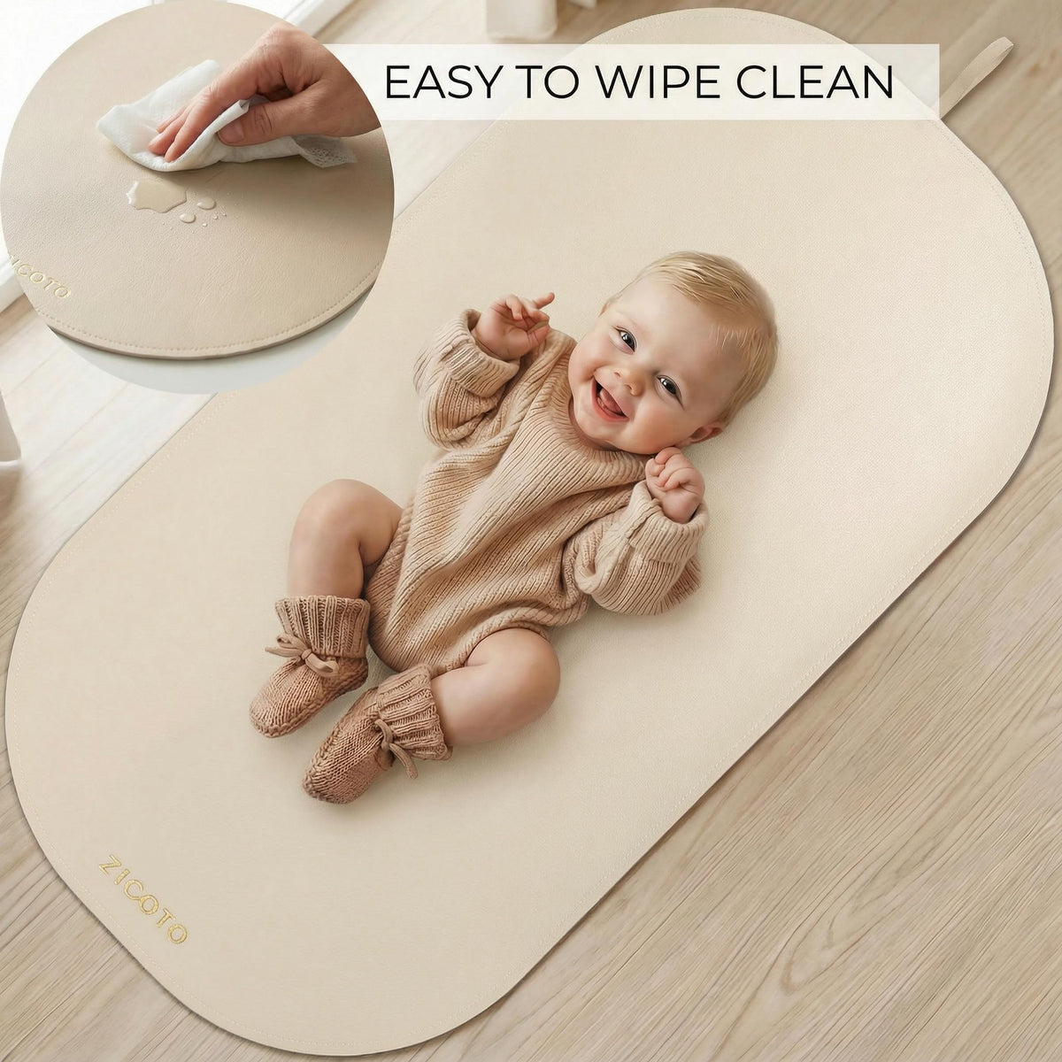 ZICOTO Portable Waterproof Diaper Changing Mat