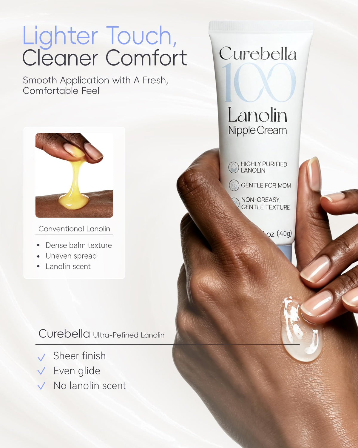 Curebella Ultra-Purified Lanolin Nipple Cream