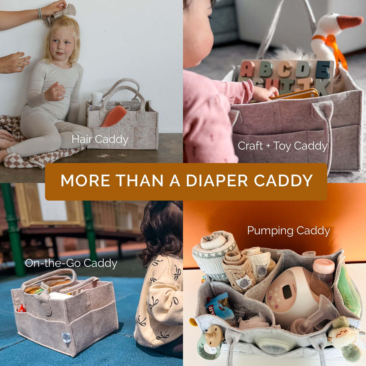 Parker Baby Felt Diaper Caddy