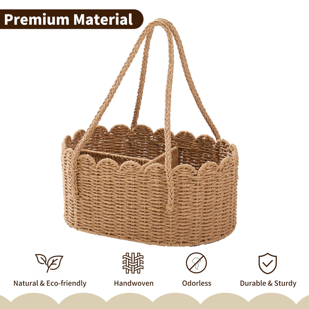 Wicker Diaper Caddy