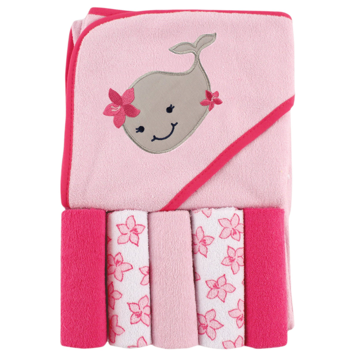 Luvable Friends Hooded Towel and Washcloth Set