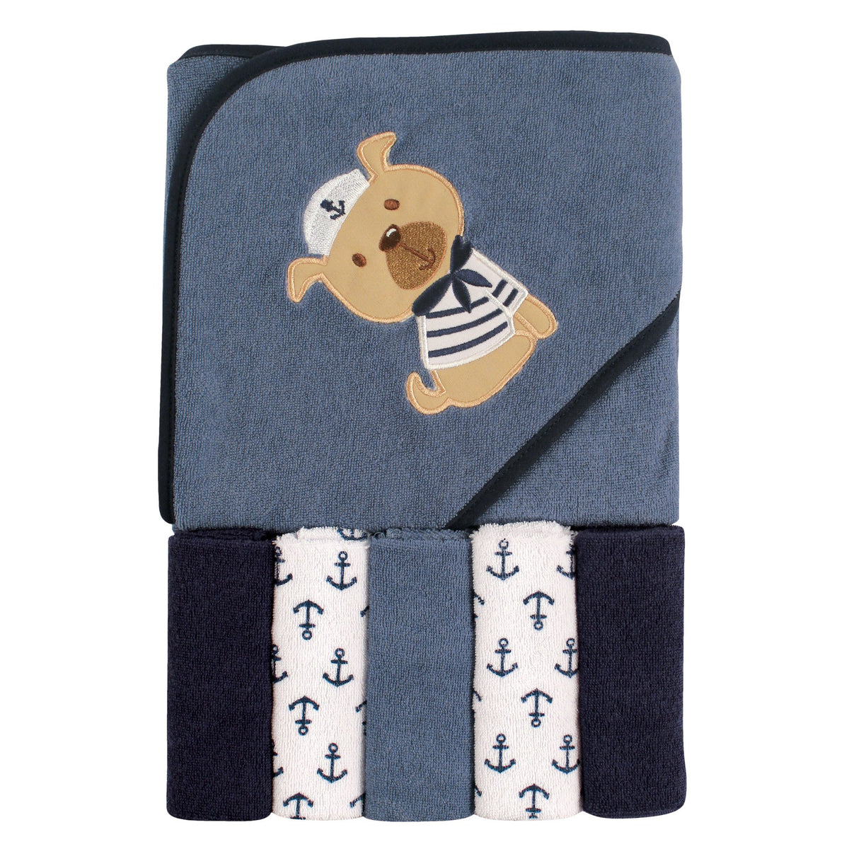 Luvable Friends Hooded Towel and Washcloth Set